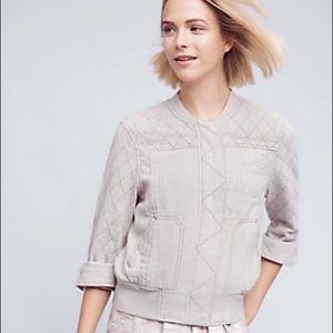 Hei Hei | Grey Itinerary Quilted Bomber- XS